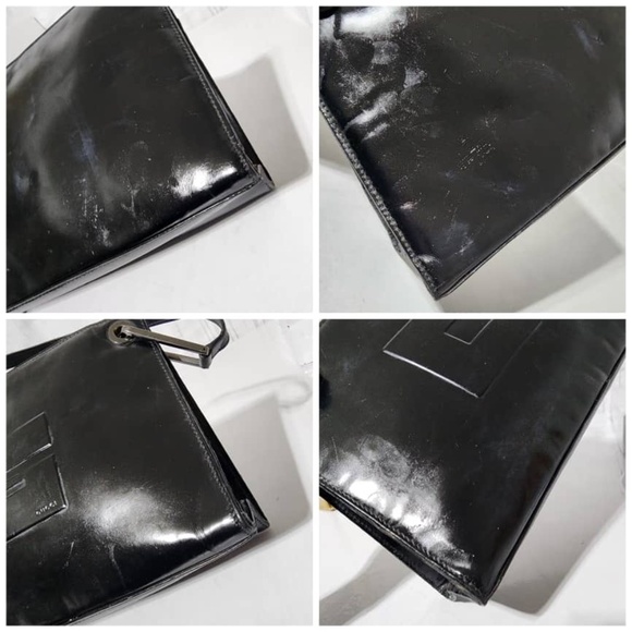 Authentic GUCCI Vintage Tomford Shoulder Bag Black - Picture 10 of 12